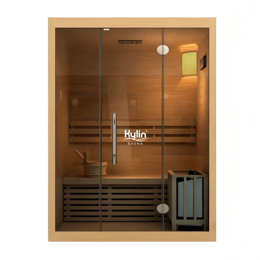 Kylin Traditional Indoor Steam Sauna Room 2 Person NYS-171-2 (Brisbane Stock Only)