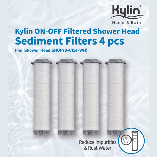Kylin Home & Bath Shower Head Filter - Sediment Filter 4pcs Set