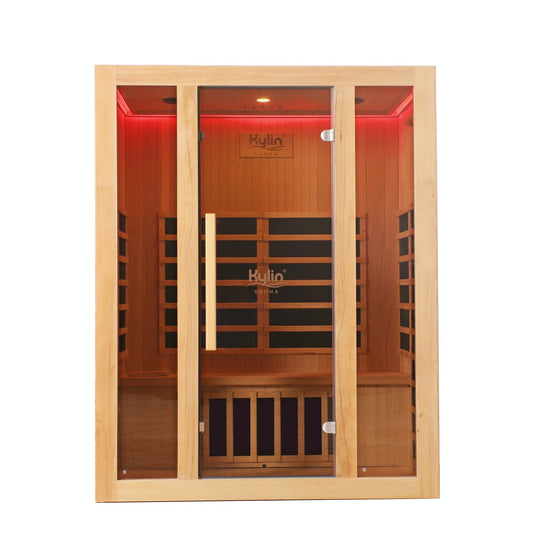 Kylin Low EMF Carbon Infrared Sauna Room 3 Person QD-D3