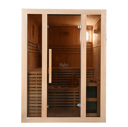 Kylin Traditional Steam Sauna Room 3 Person QD-EA3D