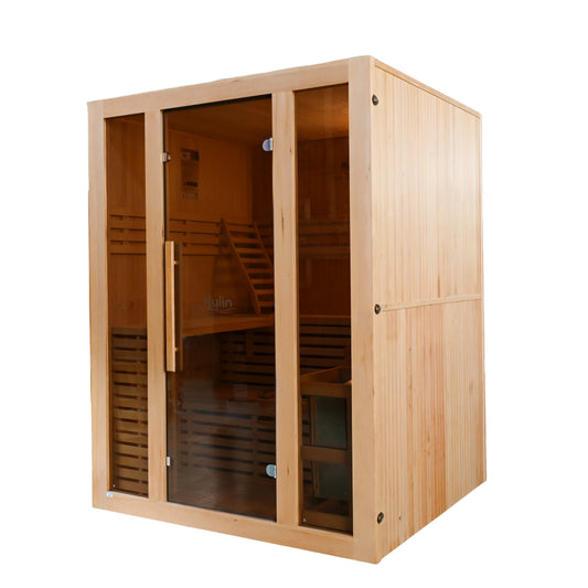 Kylin Traditional Steam Sauna Room 3 Person QD-EA3D