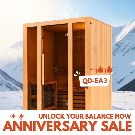 Kylin Traditional Steam Sauna Room 2 Person QD-EA3