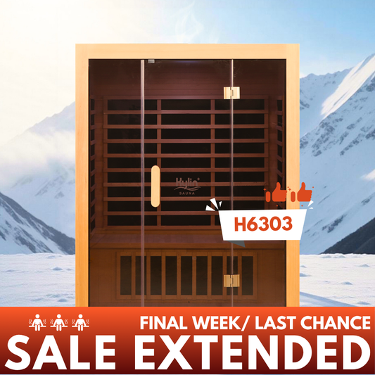 Kylin Low EMF Carbon Infrared Sauna Room 3 Person H6303 (Floor Heater included)