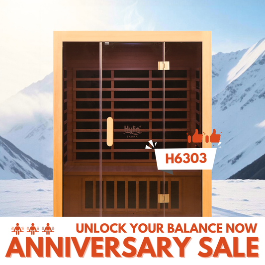 Kylin Low EMF Carbon Infrared Sauna Room 3 Person H6303 (Floor Heater included)