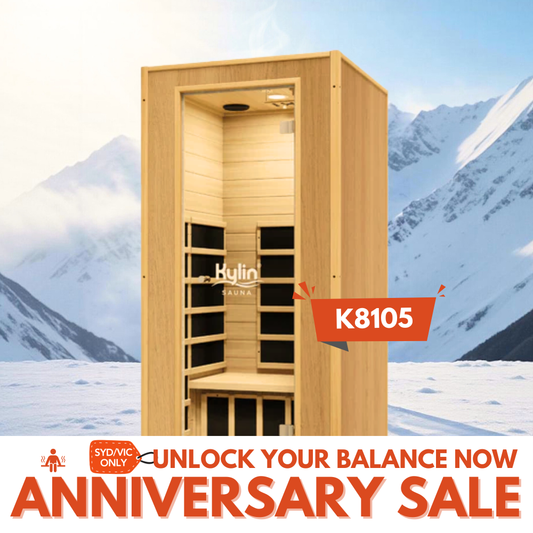 Kylin Low EMF Modern Carbon Far Portable Sauna 1 person - K8105