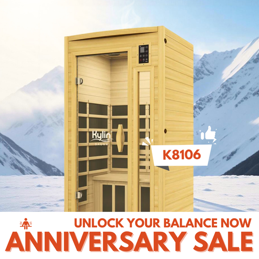 Kylin Low EMF Carbon Infrared Sauna 1 Person - K8106