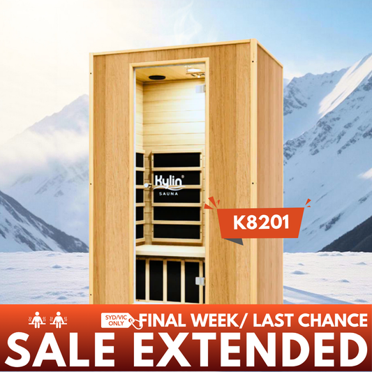 Kylin Low EMF Modern Carbon Far Infrared Sauna 2 person - K8201