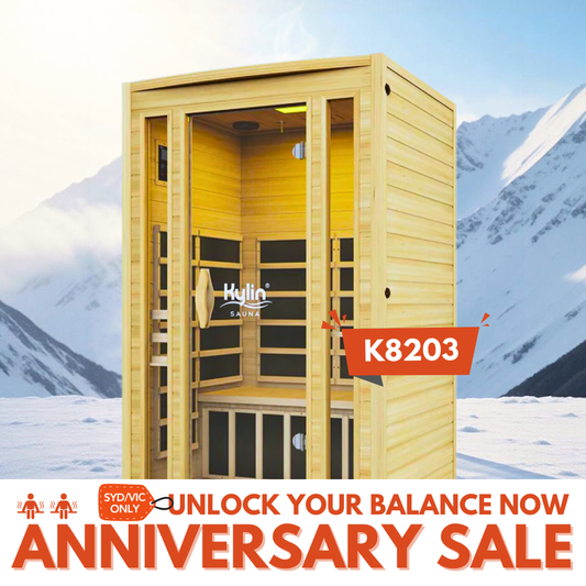 Kylin Ultra Low EMF Carbon Far Infrared Sauna 2 people - K8203 Low EMF