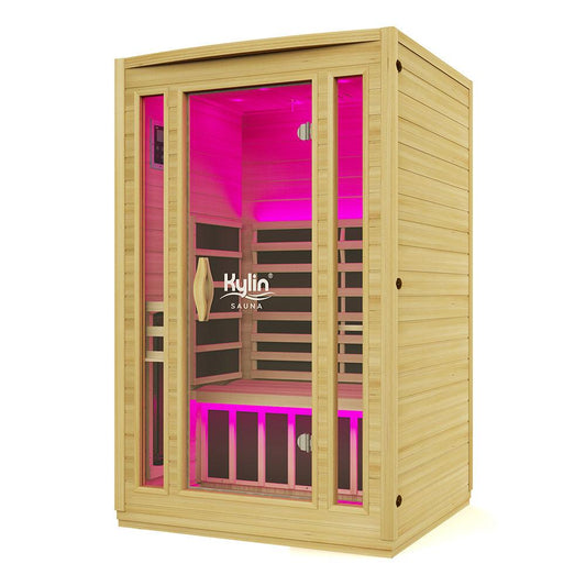 Kylin Full Spectrum Low EMF Carbon Far Infrared Sauna 2 people - K8205 FS (Pre-order until Oct)