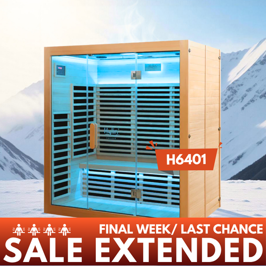 Kylin Low EMF Carbon Infrared Sauna Room 4 Person H6401 (HL-500K)