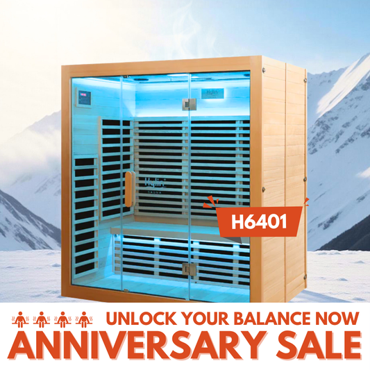 Kylin Low EMF Carbon Infrared Sauna Room 4 Person H6401 (HL-500K)