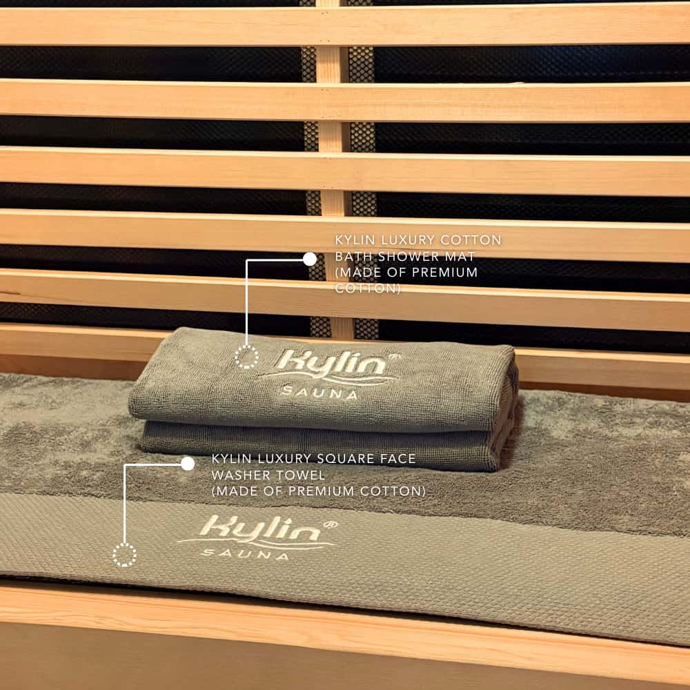 Kylin Luxury Cotton Bath Shower Towel 140*70cm (Grey)