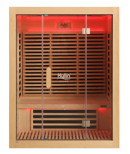 Kylin Low EMF Carbon Infrared Sauna Room 3 Person H6301-F