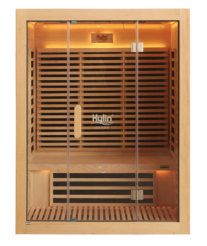 Kylin Low EMF Carbon Infrared Sauna Room 3 Person H6301-F