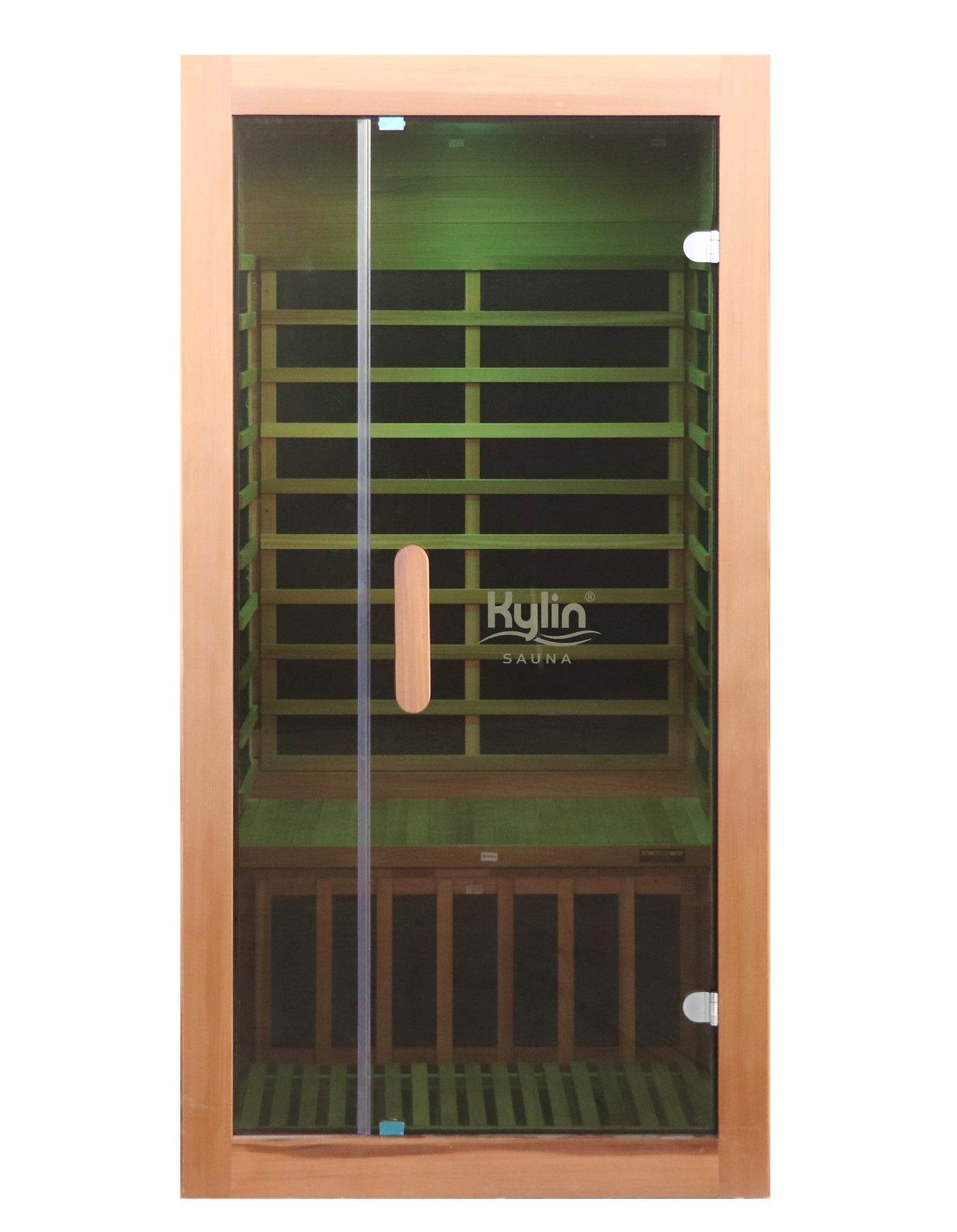 Kylin Low EMF Premium Cedar Infrared Sauna Room 1 Person H6104 (Floor Heater included)