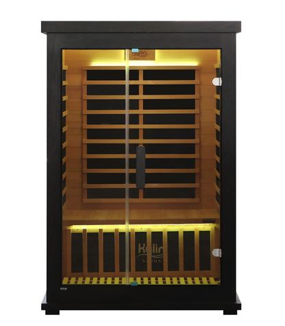 Kylin Carbon Infrared Sauna Room 2 Person Low EMF H6205 (Black)