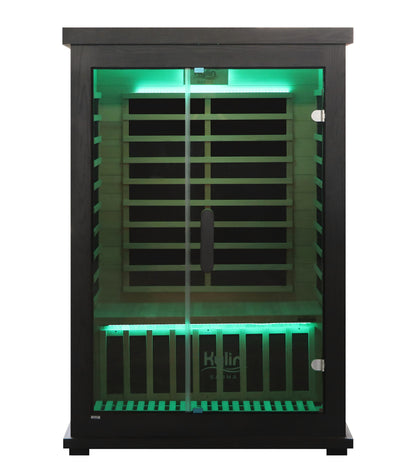 Kylin Carbon Infrared Sauna Room 2 Person Low EMF H6205 (Black)
