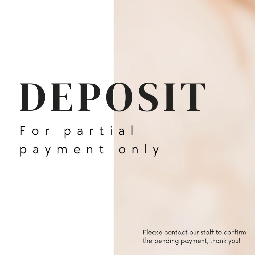 $100 Deposit payment link - for partial payment only