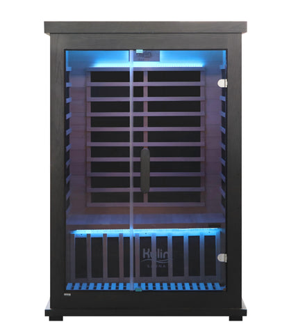 Kylin Carbon Infrared Sauna Room 2 Person Low EMF H6205 (Black)