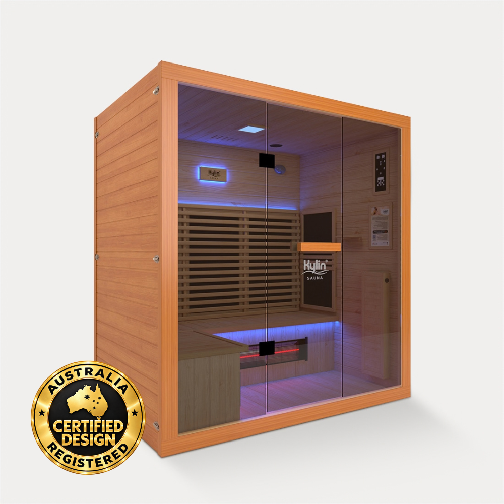 Kylin PHOENIX Red Cedar Carbon Full Spectrum Infrared Sauna Room 4 Person Low EMF L9401