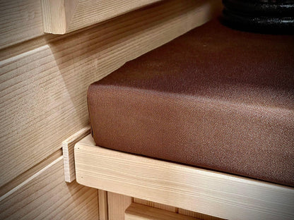 Kylin Sauna Seating Cushion Mat for 2 person sauna- 107*42*5 - Brown