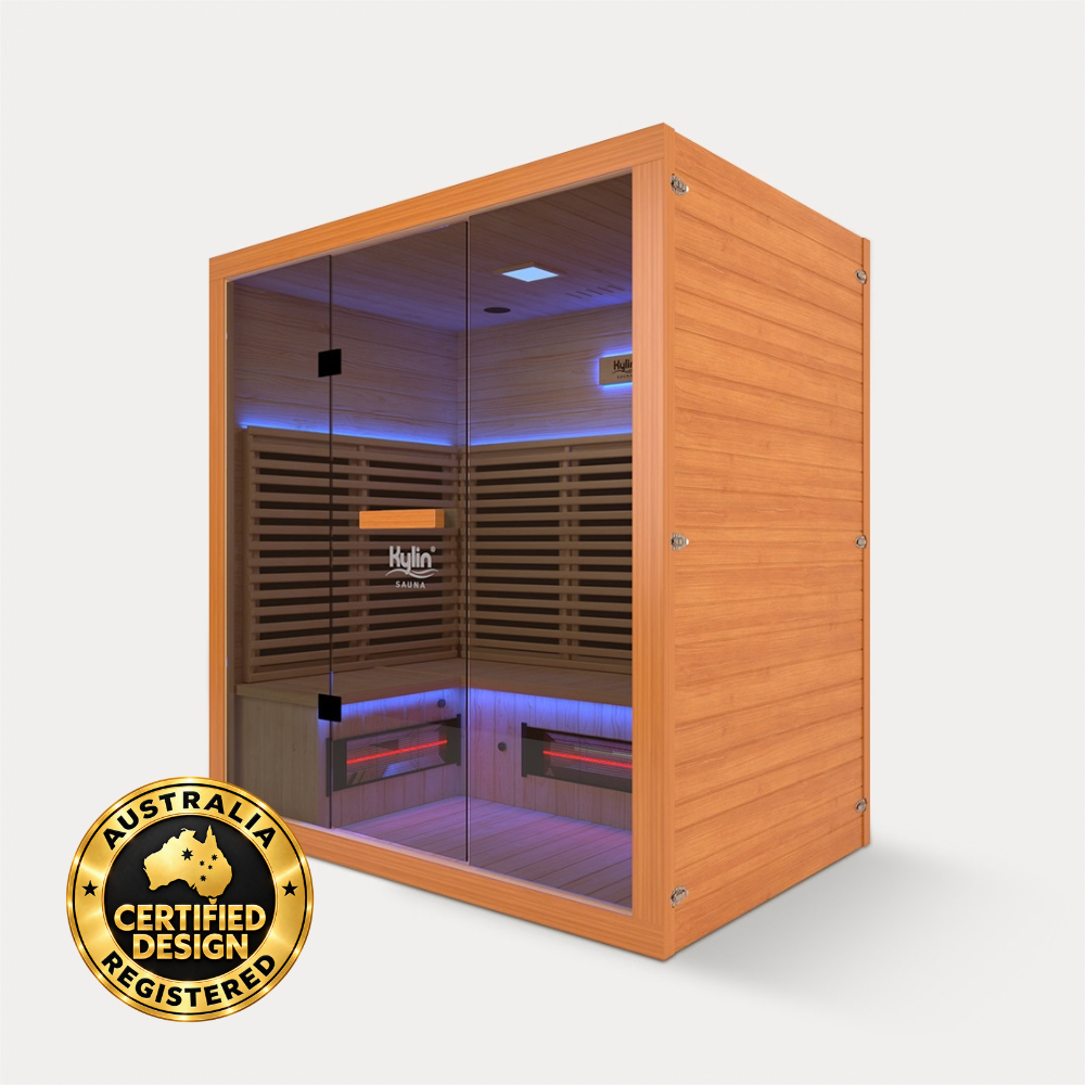 Kylin PHOENIX Red Cedar Carbon Full Spectrum Infrared Sauna Room 4 Person Low EMF L9401