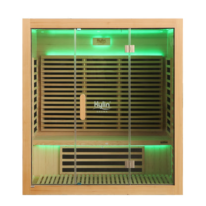 Kylin Low EMF Carbon Infrared Sauna Room 4 Person H6401-F
