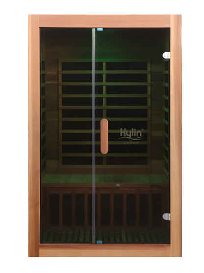 Kylin Low EMF Premium Cedar Infrared Sauna Room 2 Person H6204 (Floor Heater included)