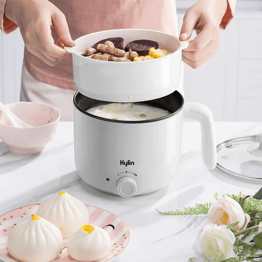 Kylin Mini Non-stick Multicooker Steam Rack Included White 1.2L 600~700W AU-K6412