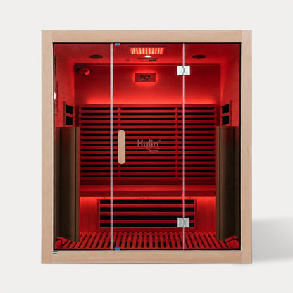 Kylin Premium Full Spectum Low EMF Infrared Sauna Room 4 Person H6432 (Floor Heater included)