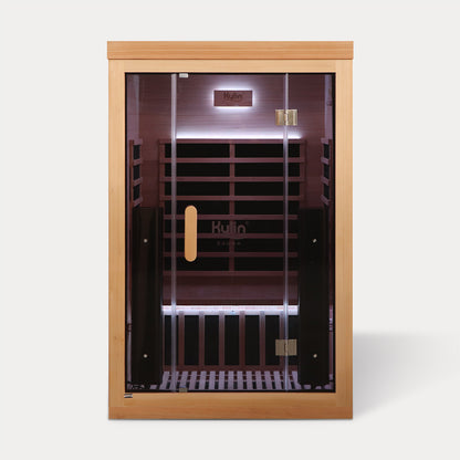 Kylin Premium Full Spectum Low EMF Infrared Sauna Room 2 Person H6220 (Floor Heater included)