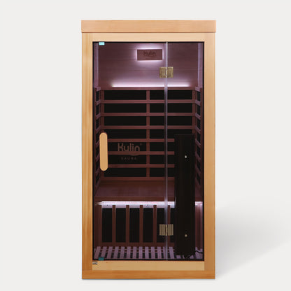 Kylin Premium Full Spectum Low EMF Infrared Sauna Room 1 Person H6120 (Floor Heater included)
