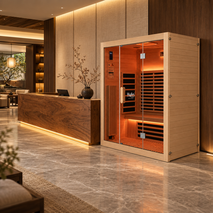 Kylin Premium Full Spectum Ultra Low EMF Infrared Sauna Room 4 Person H6434 (Floor Heater included)
