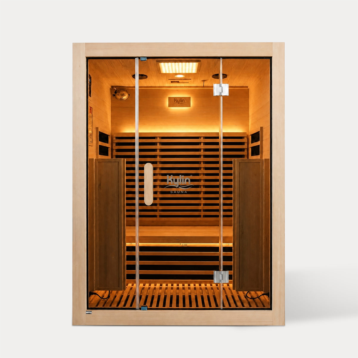Kylin Premium Full Spectum Low EMF Infrared Sauna Room 3 Person H6332 (Floor Heater included)