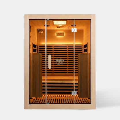 Kylin Premium Full Spectum Low EMF Infrared Sauna Room 3 Person H6332 (Floor Heater included)
