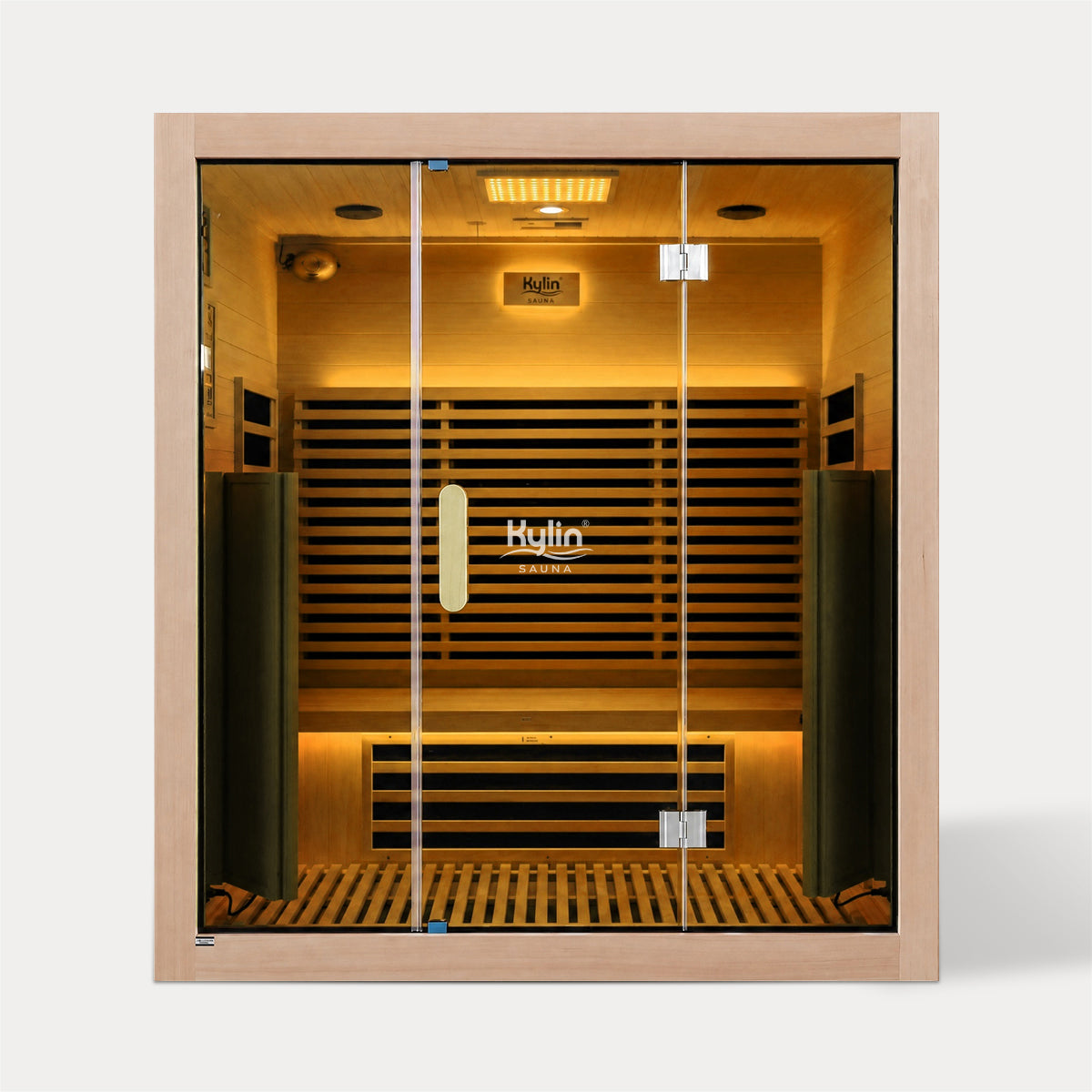 Kylin Premium Full Spectum Ultra Low EMF Infrared Sauna Room 4 Person H6434 (Floor Heater included)