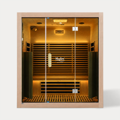 Kylin Premium Full Spectum Ultra Low EMF Infrared Sauna Room 4 Person H6434 (Floor Heater included)
