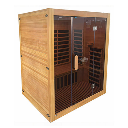 Kylin Low EMF Carbon Infrared Sauna Room 3 Person H6303 (Floor Heater included)