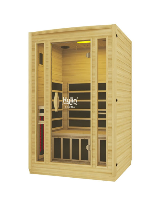 Kylin Full Spectrum Low EMF Carbon Far Infrared Sauna 2 people - K8200 FS (NEW ARRIVAL)