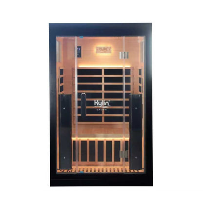 Kylin Full Spectrum Low EMF Carbon Far Infrared Sauna 2 people H6206-FS (Black)