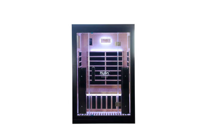 Kylin Full Spectrum Low EMF Carbon Far Infrared Sauna 2 people H6206-FS (Black)