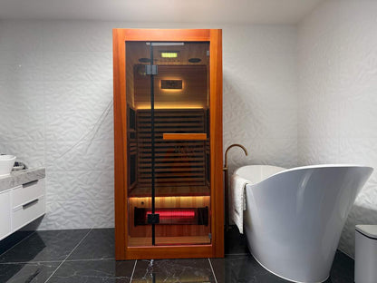 Kylin Red Cedar Carbon Full Spectrum Infrared Sauna Room 1 Person Low EMF L9101