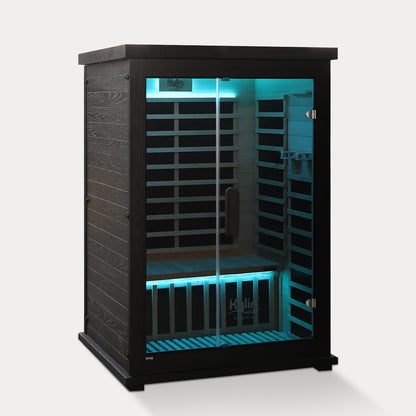 Kylin Carbon Infrared Sauna Room 2 Person Low EMF H6205 (Black)