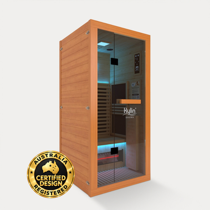 Kylin PHOENIX Red Cedar Carbon Full Spectrum Infrared Sauna Room 1 Person Low EMF L9101