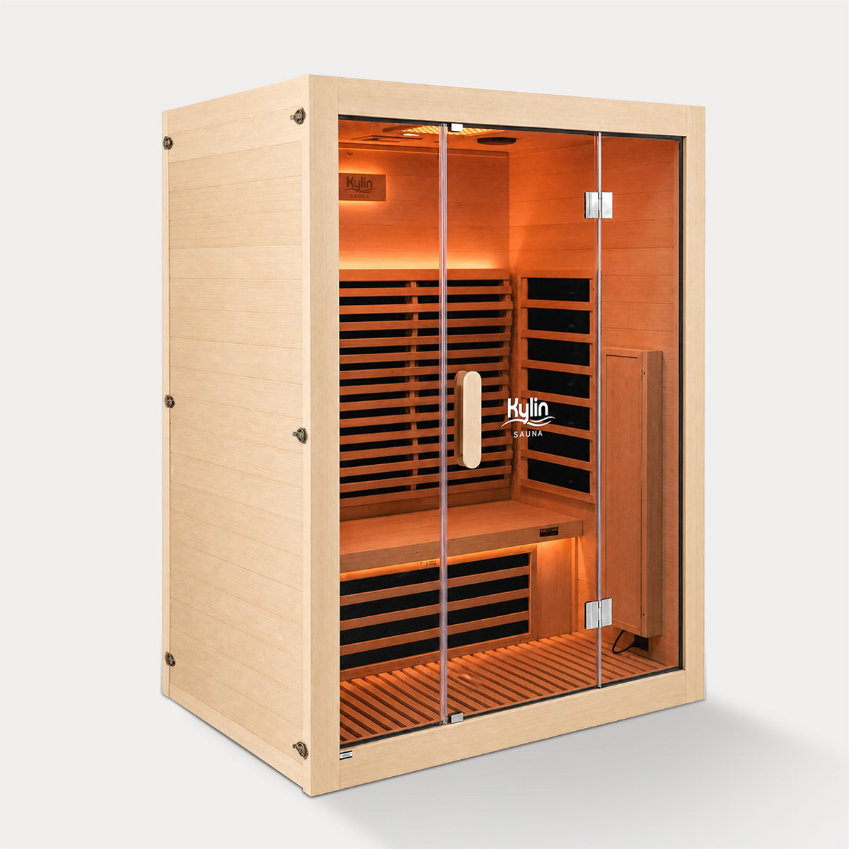 Kylin Premium Full Spectum Low EMF Infrared Sauna Room 3 Person H6332 (Floor Heater included)