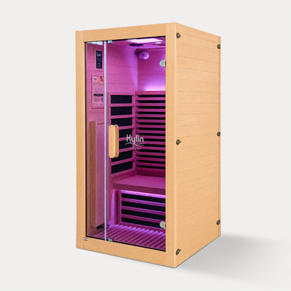 Kylin Premium Full Spectum Low EMF Infrared Sauna Room 1 Person H6132 (Floor Heater included)
