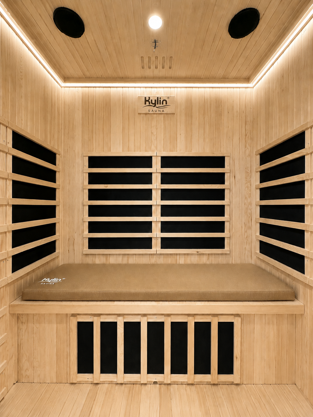Kylin Sauna Bench Seat Cushion for 3 person sauna- 137*42*5 - Brown