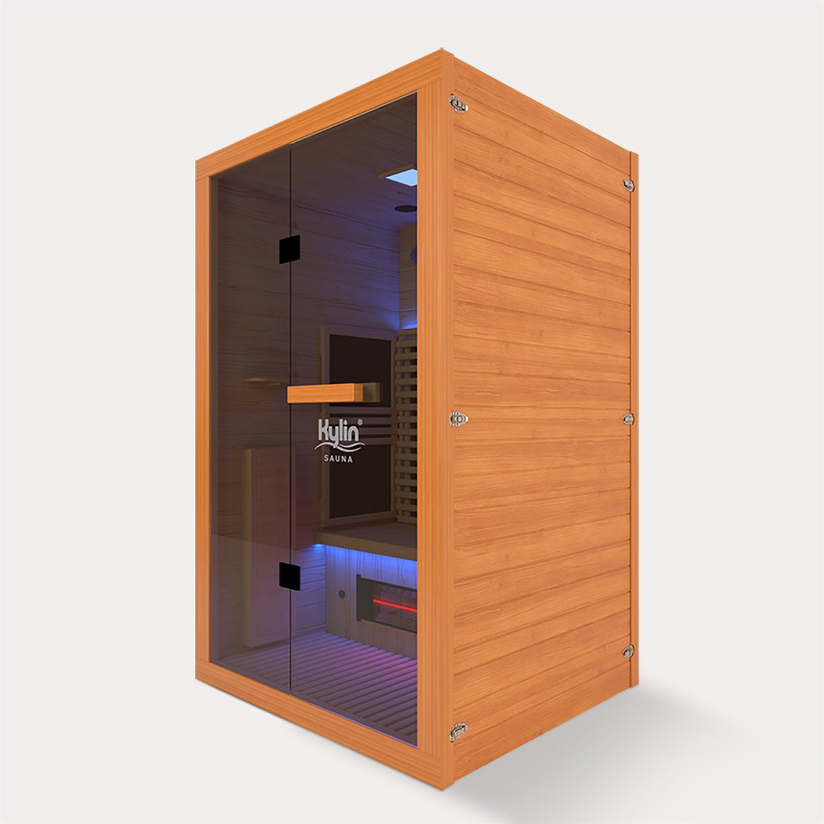 Kylin Red Cedar Carbon Full Spectrum Infrared Sauna Room 2 Person Low EMF L9201