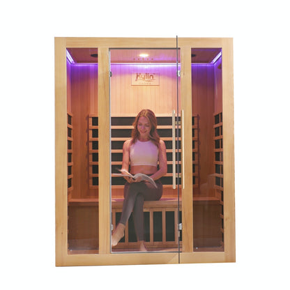 Kylin Low EMF Carbon Infrared Sauna Room 3 Person QD-D3