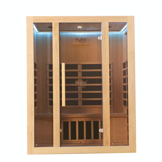 Kylin Low EMF Carbon Infrared Sauna Room 3 Person QD-D3